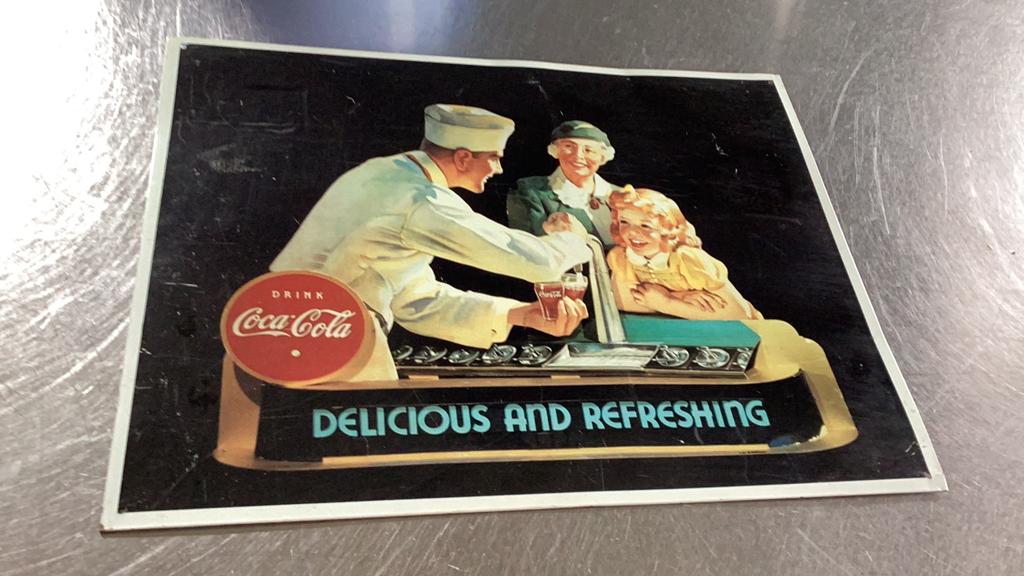 Reclamebord Coca Cola, Ophalen of Verzenden, Zo goed als nieuw, Reclamebord