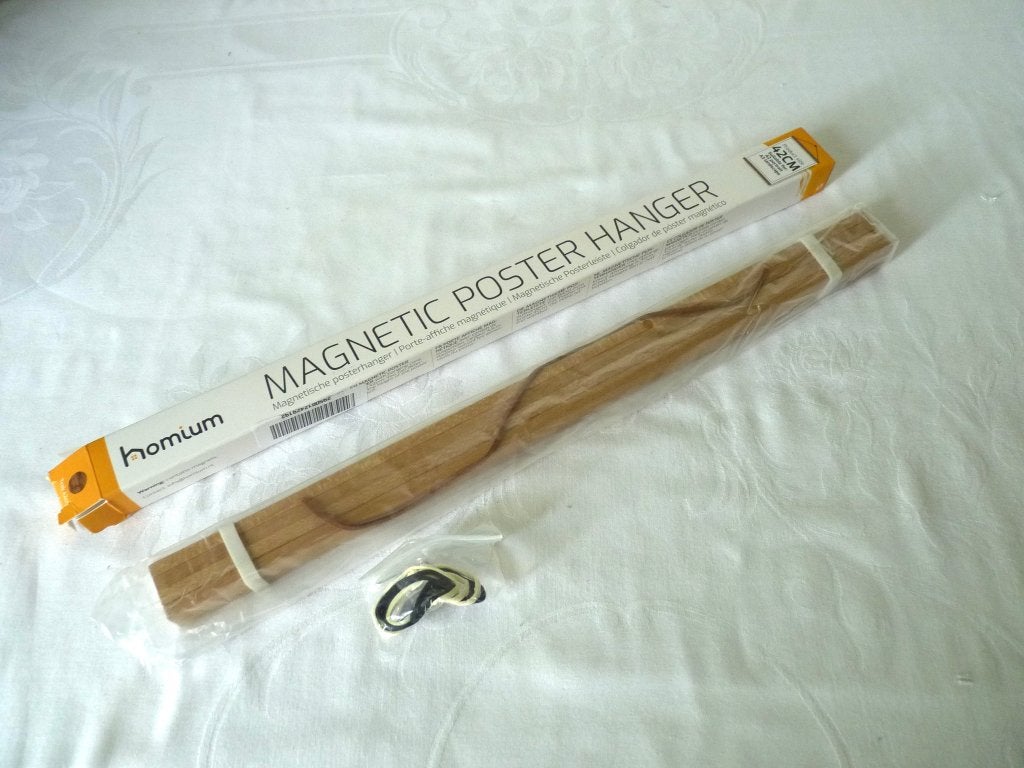 magnetische posterhanger, teakhout, Ophalen of Verzenden
