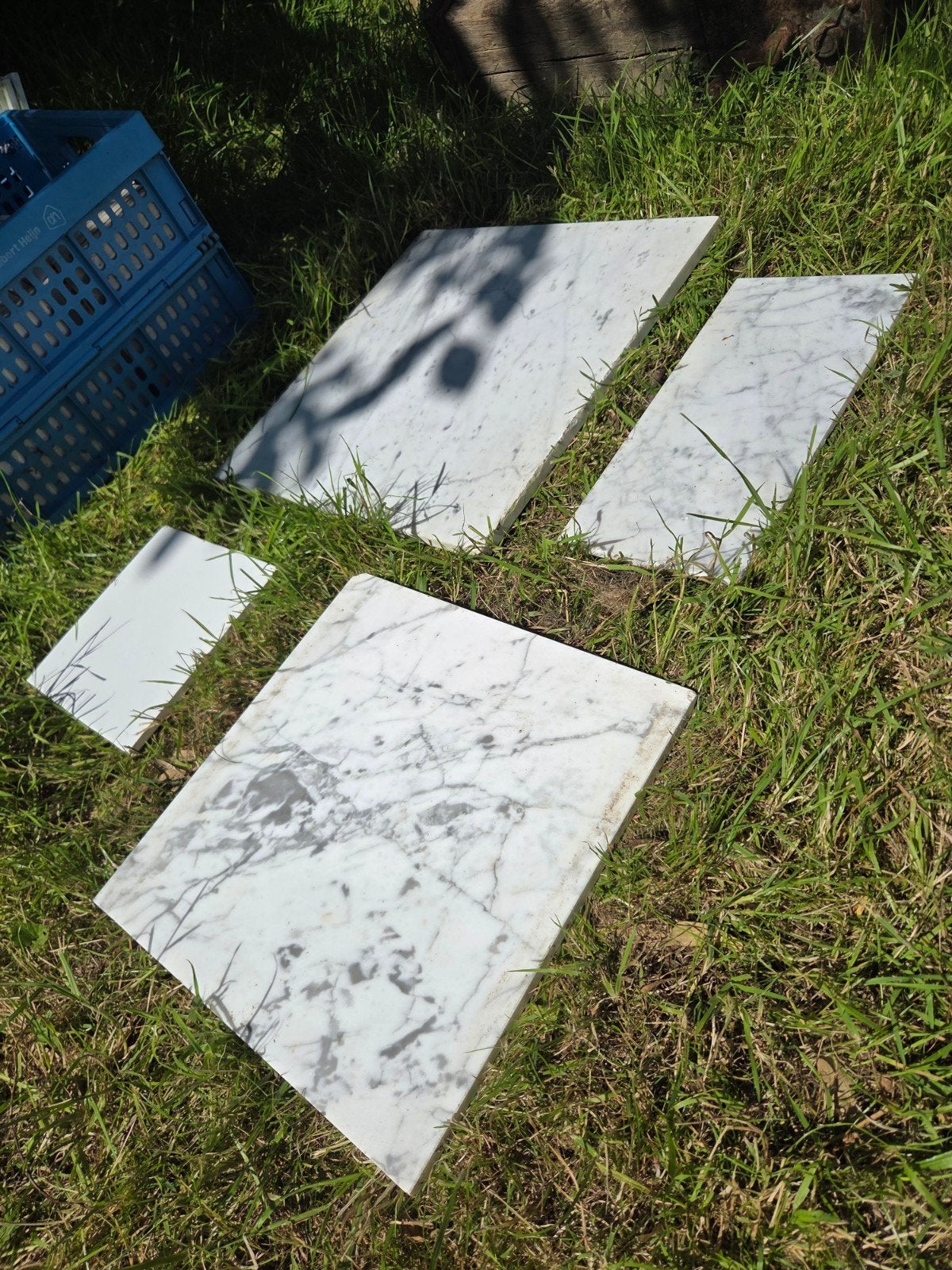 Carrara Marmer + Friese witjes - diverse maten, Nieuw, 20 tot 40 cm, 20 tot 40 cm, Marmer