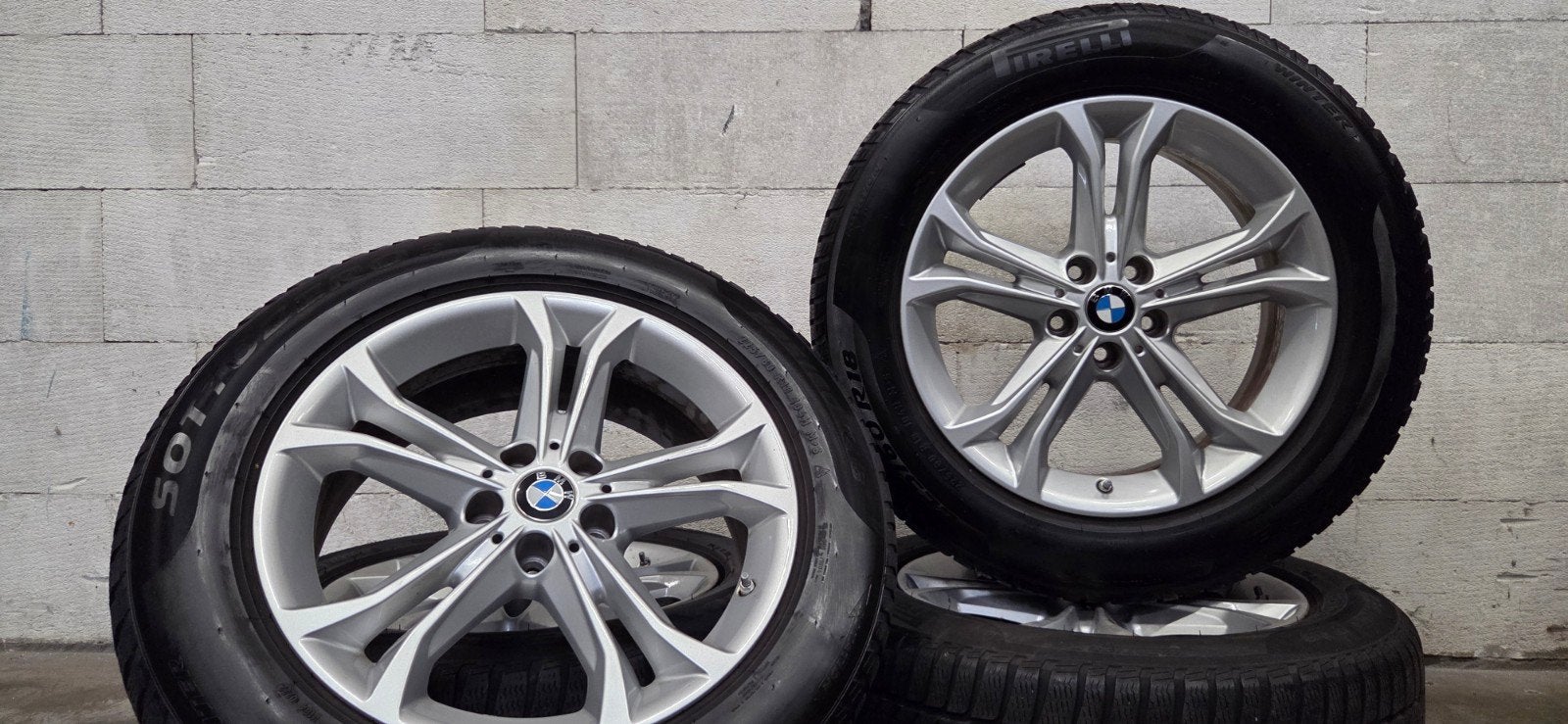 18" BMW 688 X3 X4 G01 G02 orig velgen Pirelli winterbanden, 18 inch, Gebruikt, Banden en Velgen, C