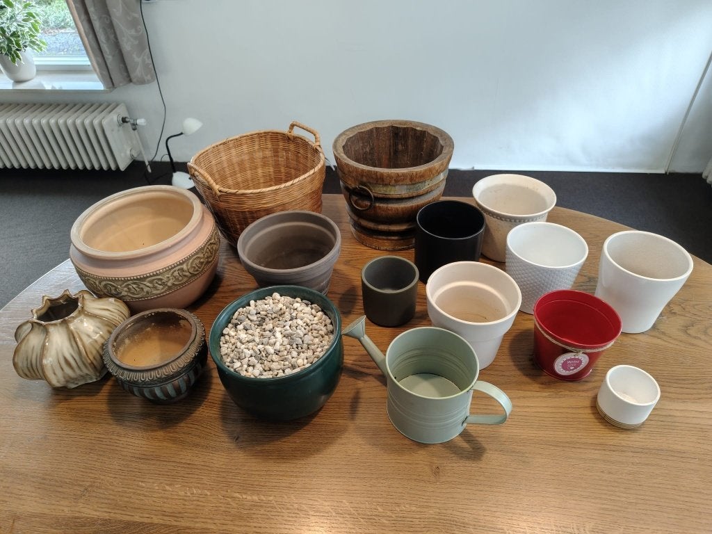 Bloempotten, sierpotten voor binnenplanten, Ophalen, Gebruikt, Overige kleuren, Steen/keramiek