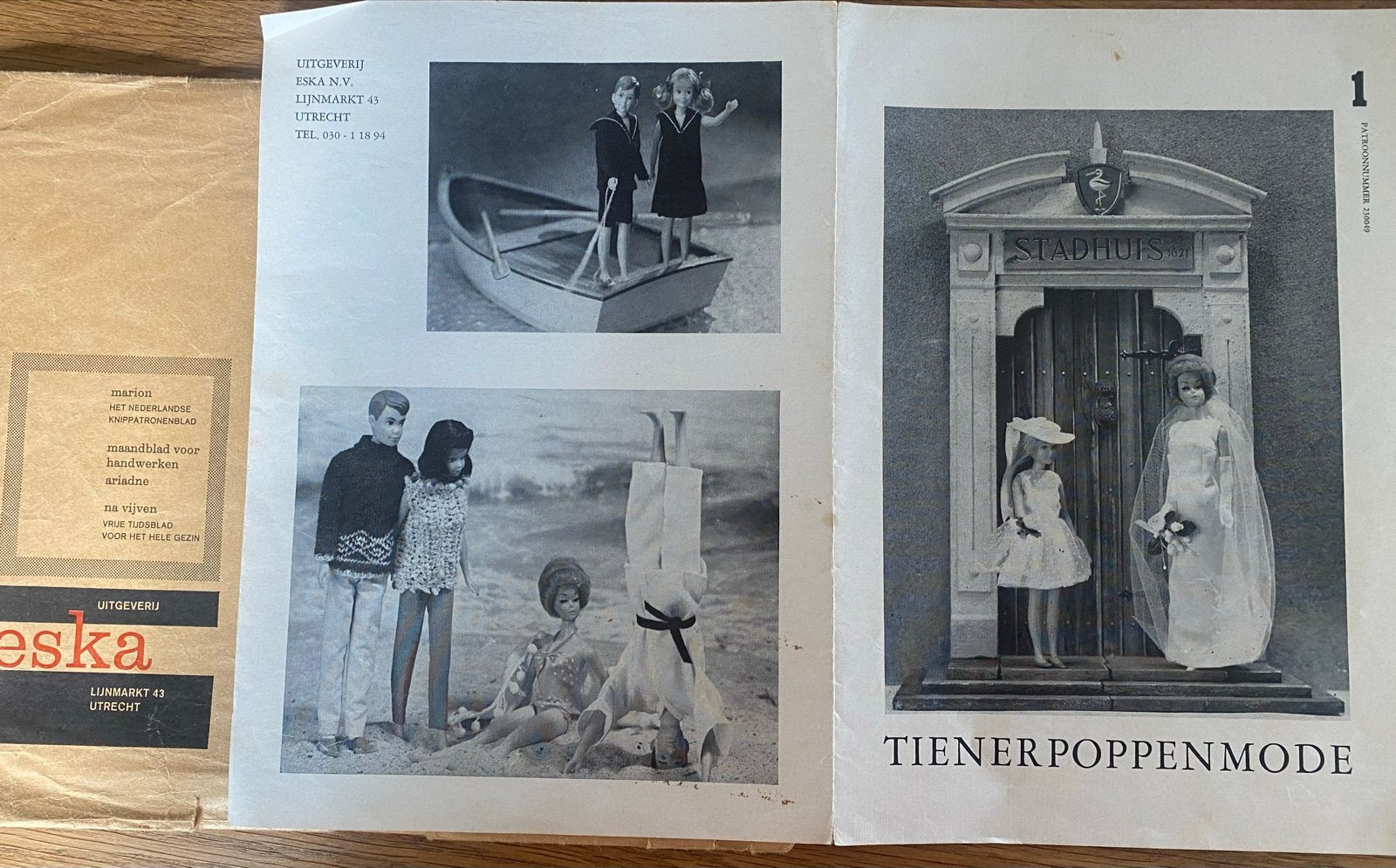 Vintage Patronenboek Tienerpoppenmode 1967 - Barbie Skipper, Verzamelen, Poppen, Ophalen of Verzenden, Gebruikt, Kleertjes