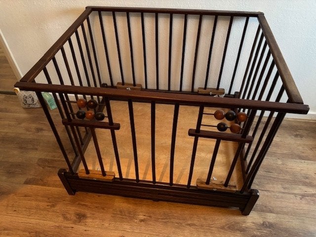 Baby box, Kinderen en Baby's, Boxen, Ophalen, Gebruikt, Vierkant, In hoogte verstelbaar