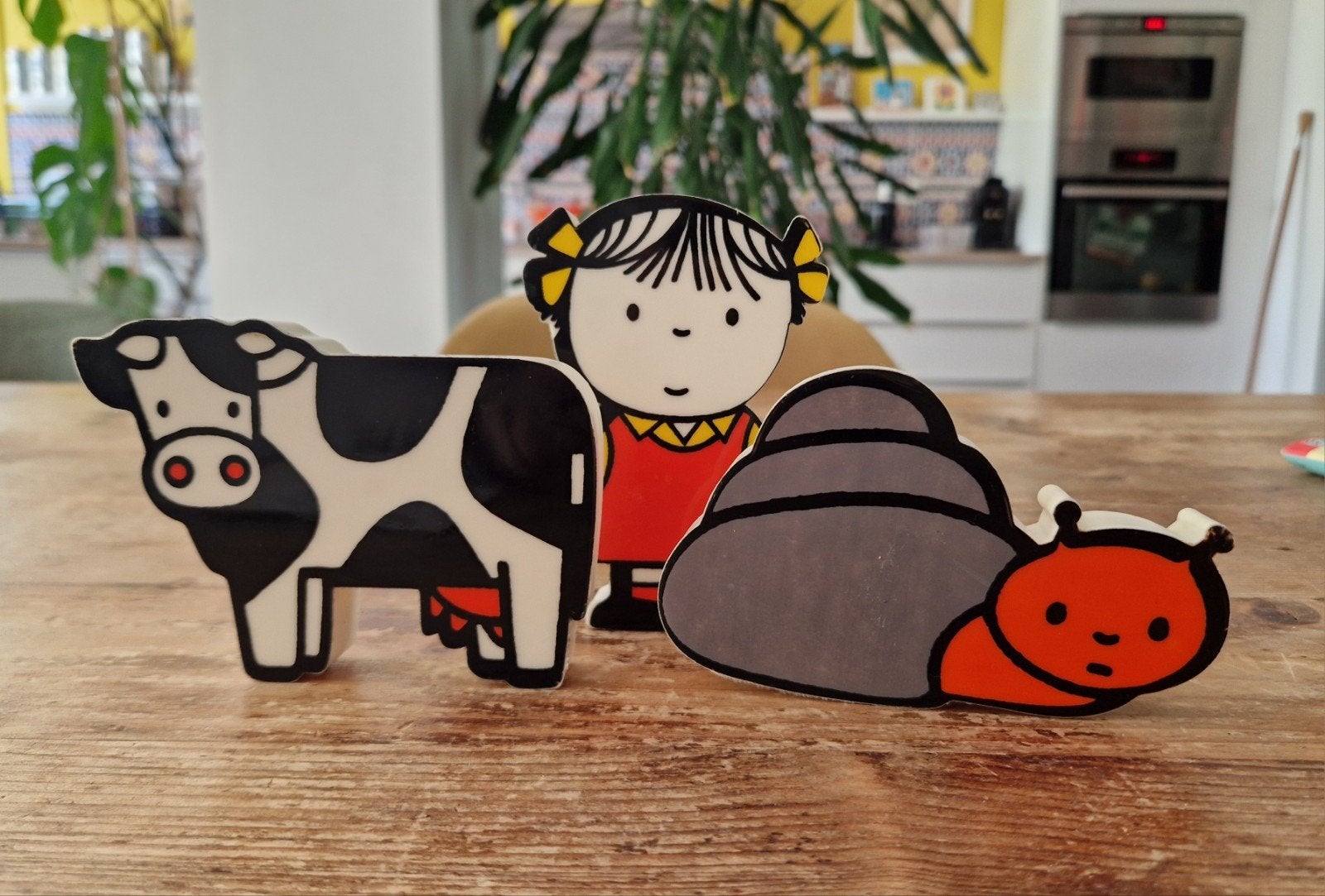 Drie vintage piep figuren van Dick Bruna, Antiek en Kunst, Antiek | Speelgoed, Ophalen of Verzenden