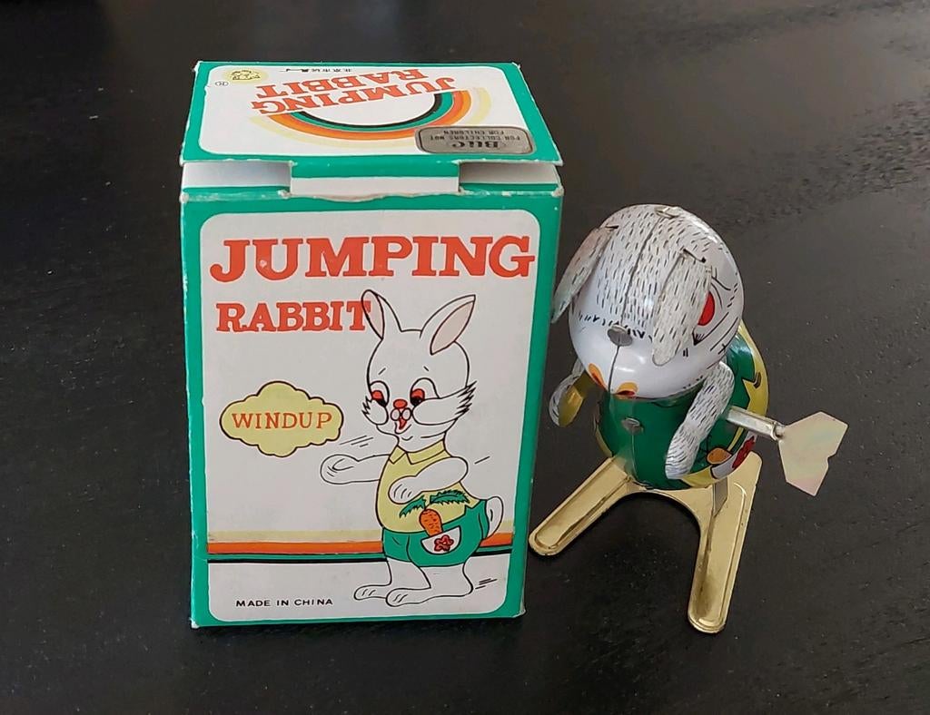 Blikken opwindbaar konijn - Jumping Rabbit, Ophalen of Verzenden, Gebruikt