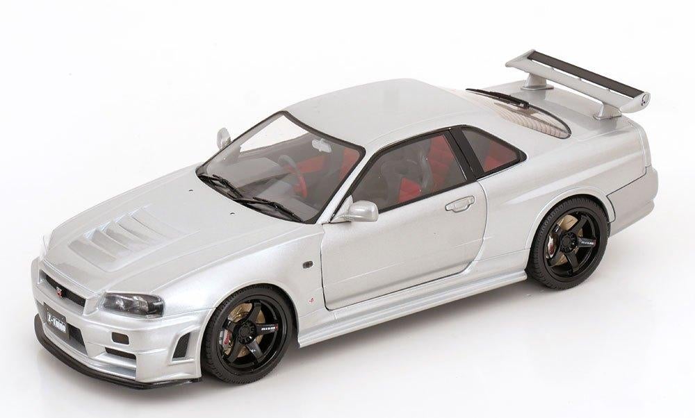 Nissan Skyline GT-R (R34) Z-Tune 1999 Zilver 1-18 Solido, Solido, Tschuiten@hotmail.com, Auto, Solido