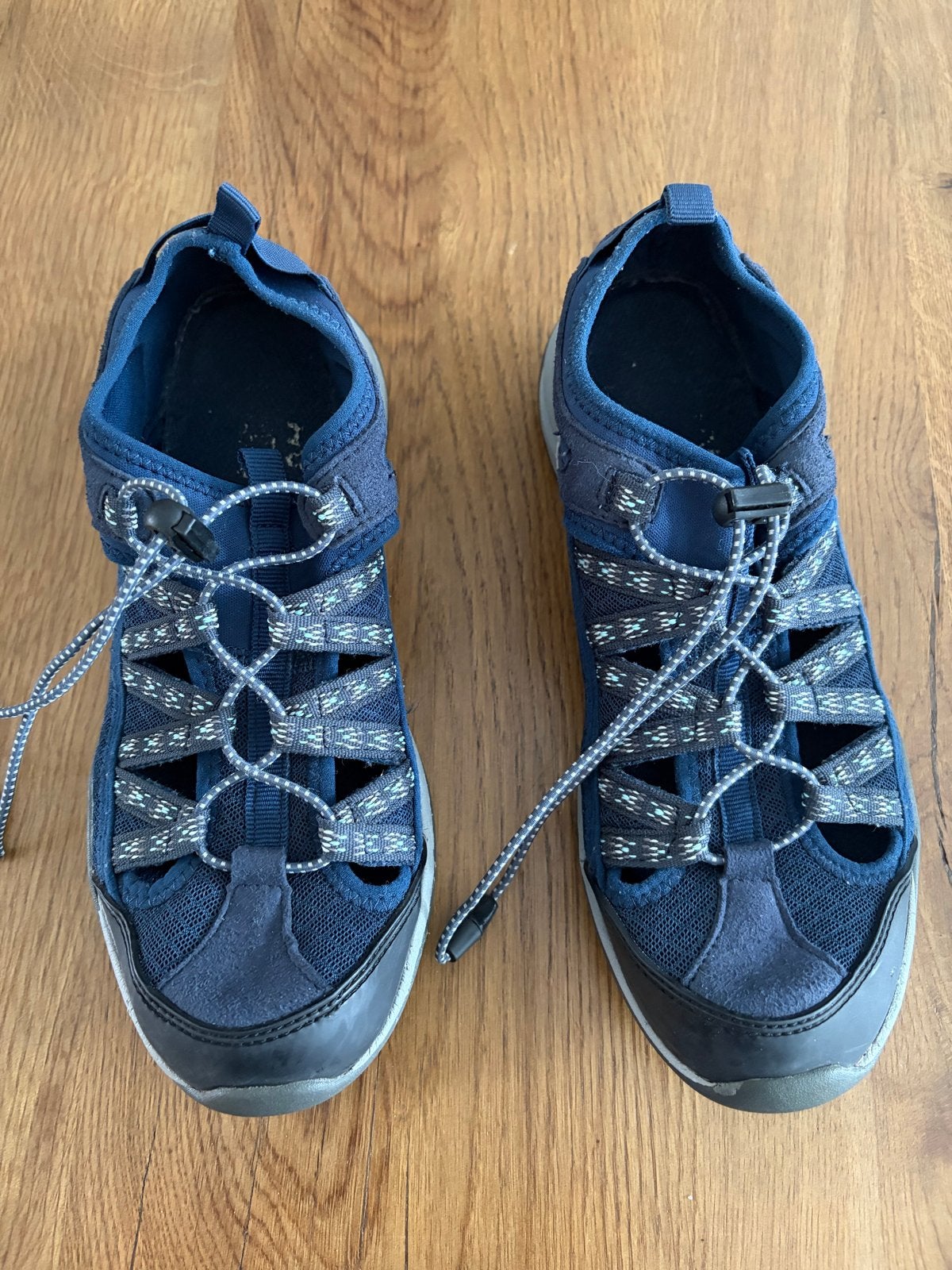 Donkerblauwe sandalen. Human Nature maat 39, Kleding | Dames, Schoenen, Ophalen of Verzenden, Gedragen, Blauw, Wandelschoenen