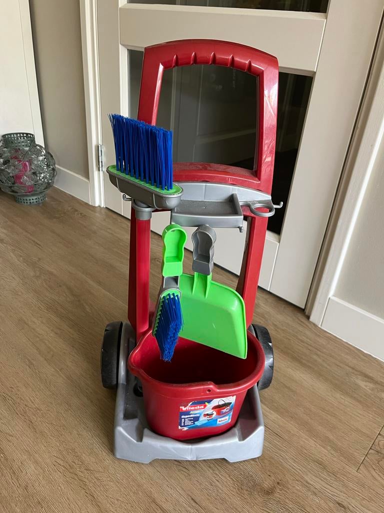 Vileda Speelgoed Schoonmaakkar met Accessoires, Ophalen of Verzenden, Gebruikt, Jongen of Meisje