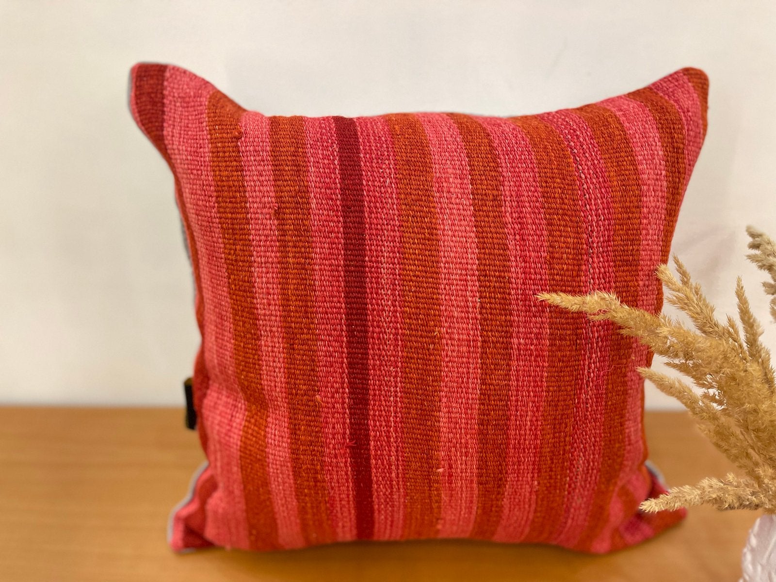 Natuurlijk Kilim Kussen met Vulling - ca. 45x45 cm, .., Meerkleurig, Handgemaakt, Vierkant