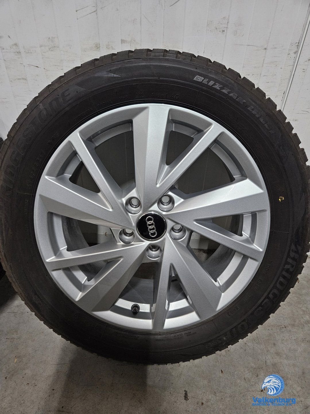 7-8mm! Originele Audi Q2 81A 17 inch velgen 5x112 winterband, -, -, Banden en Velgen, 17 inch