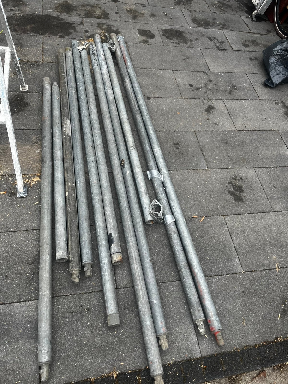 Gevel Steiger te ruil, Doe-het-zelf en Verbouw, Ophalen, Gebruikt, Gevelsteiger, 5 meter of hoger