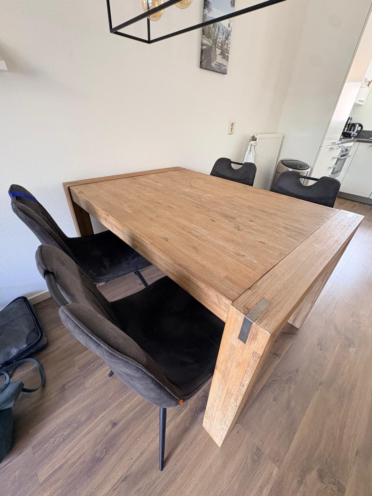 Eettafel Leuna truffel, Ophalen, Gebruikt, 100 tot 150 cm, 50 tot 100 cm