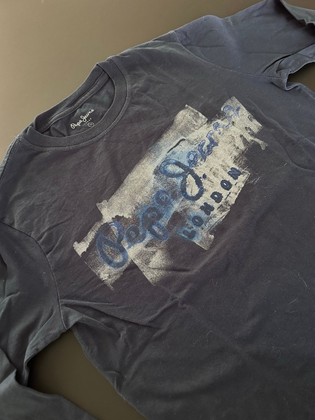 Pepe Jeans longsleeve blauw - maat 10 jaar, Ophalen of Verzenden, Zo goed als nieuw, Jongen