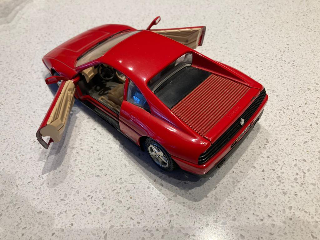 Burago ferrari 348gtb, Verzenden, Zo goed als nieuw, Bburago
