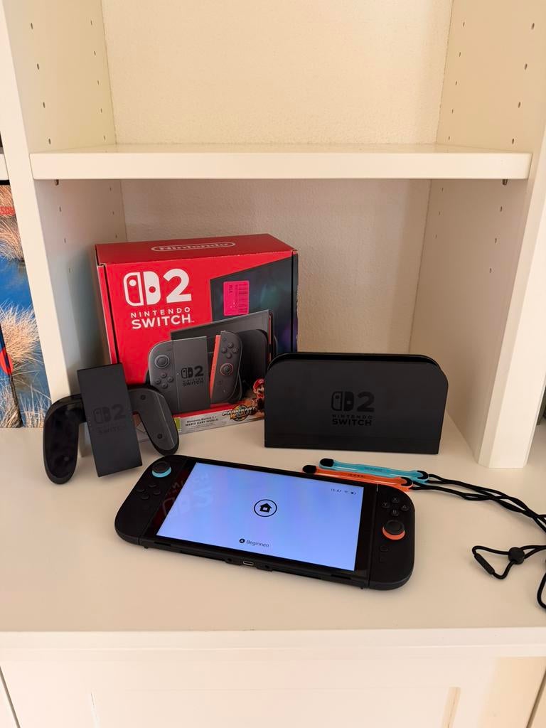 Nintendo Switch 2 inclusief veel extra’s en game, Spelcomputers en Games, Met games, Met 2 controllers, Ophalen of Verzenden, Zo goed als nieuw