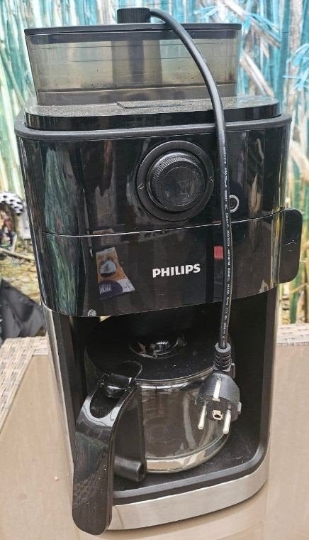 Philips Koffiezetapparaat met ingebouwde bonenmaler, Gebruikt, Koffiemachine, 4 tot 10 kopjes, Koffiebonen