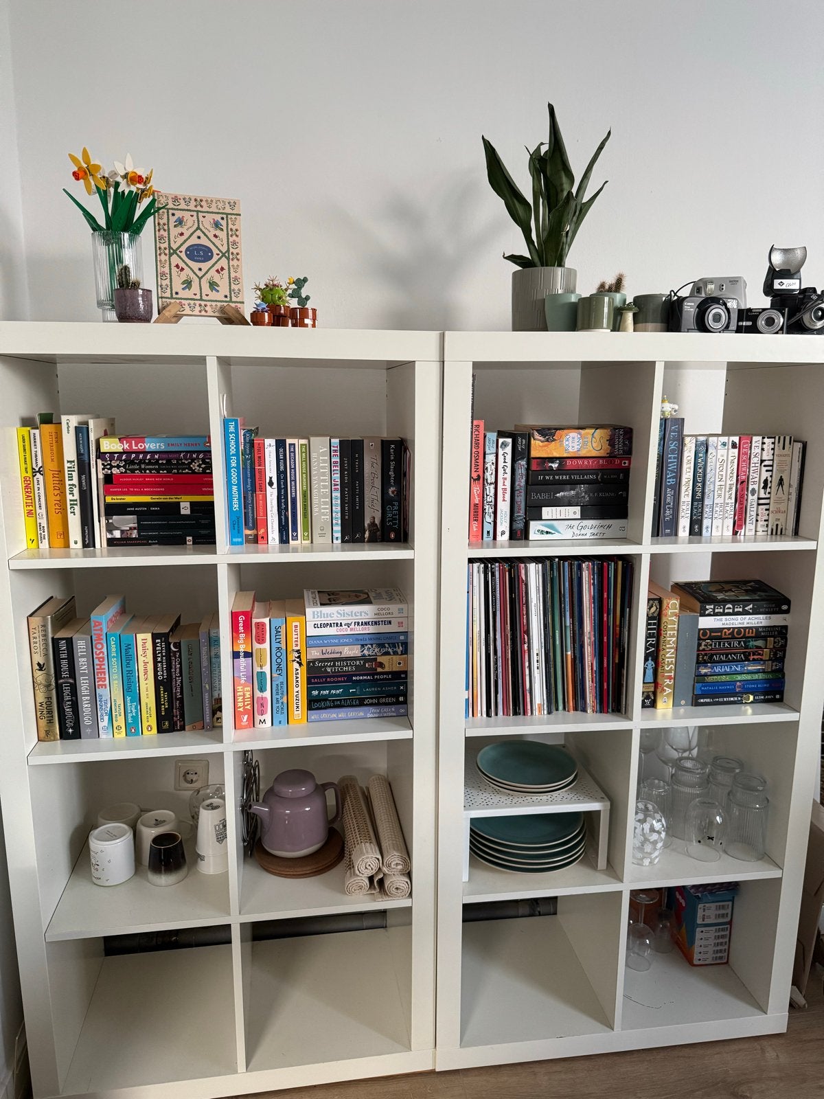 IKEA Kallax kast 2x8 vakken, Huis en Inrichting, Ophalen, Gebruikt, 100 tot 150 cm, 150 tot 200 cm