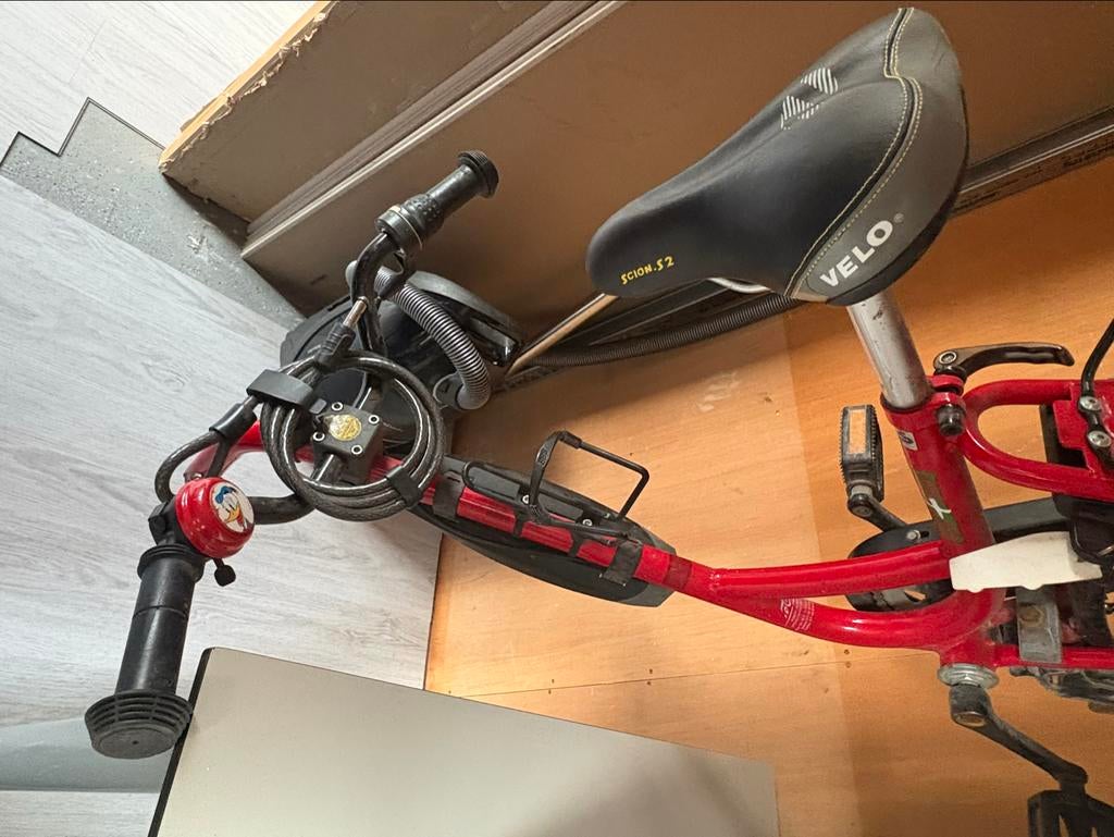 Add+bike Aanhangfiets met standaard en achterdrager een slot, Ophalen of Verzenden, Gebruikt, Aanhangfiets, Minder dan 20 kg