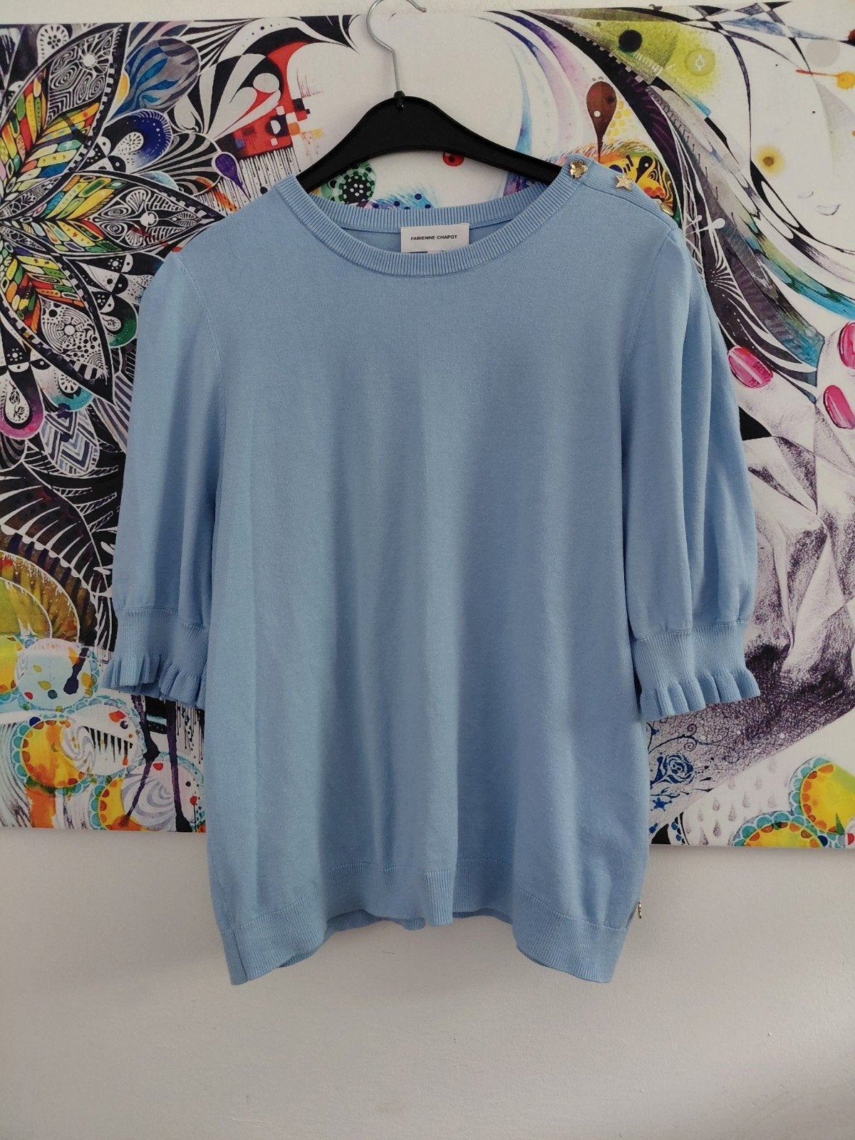 Prachtige Fabienne Chapot trui - Maat XL, Kleding | Dames, Truien en Vesten, Blauw, Maat 46/48 (XL) of groter, Ophalen of Verzenden
