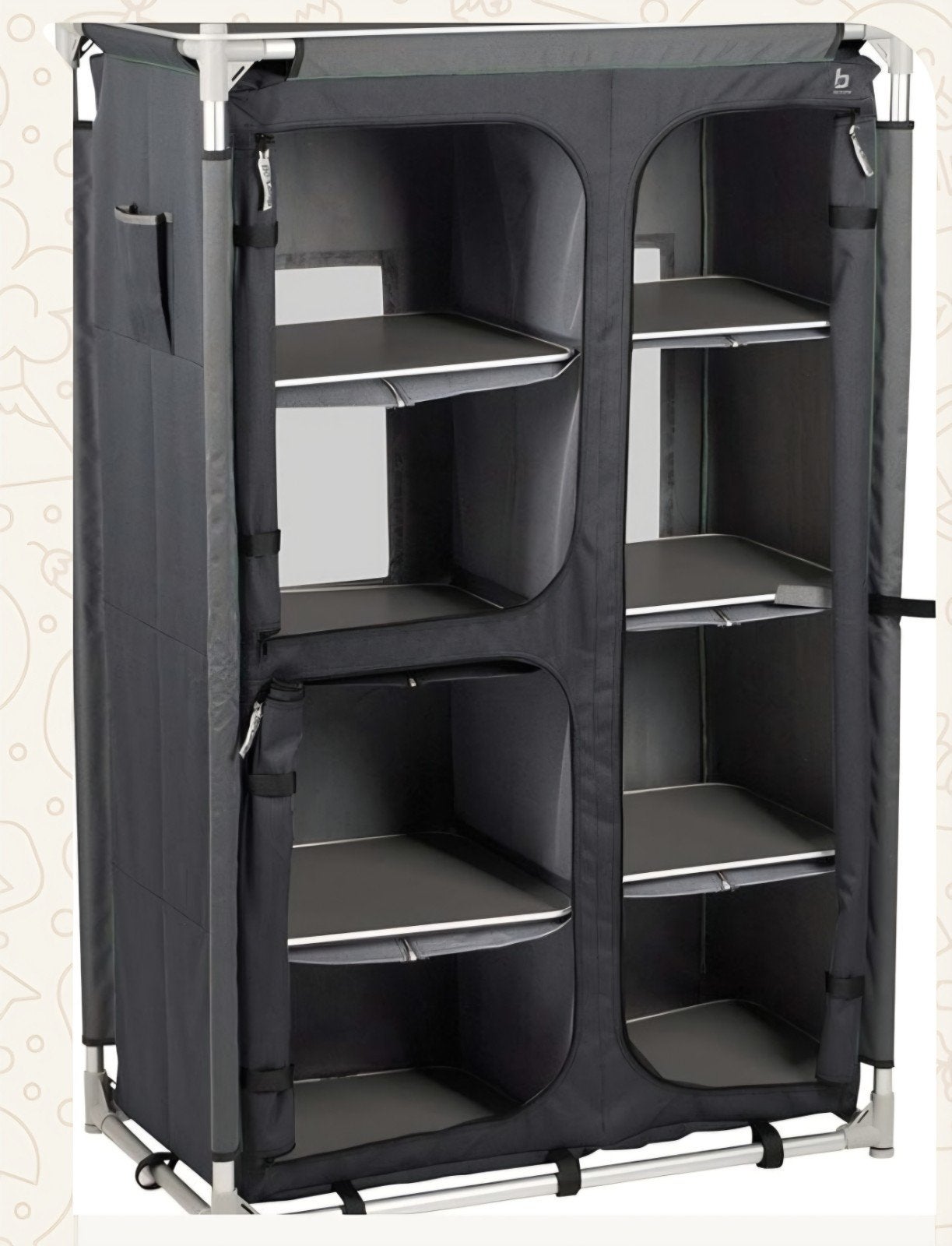 Bo-Camp Hang-/legkast Wollaston - 92x51x140 cm, Caravans en Kamperen, Kampeeraccessoires, Ophalen of Verzenden