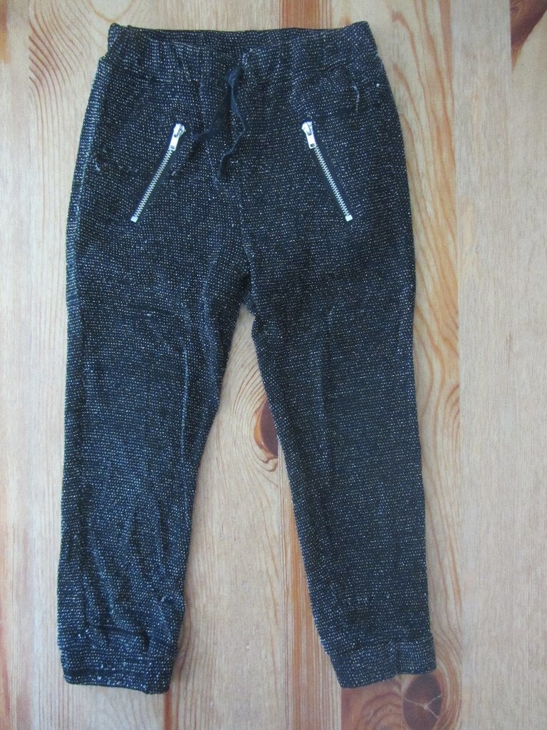 Zwarte broek met glitterdraad Blue Queen maat 98-104, Ophalen of Verzenden, Zo goed als nieuw, Meisje, Broek