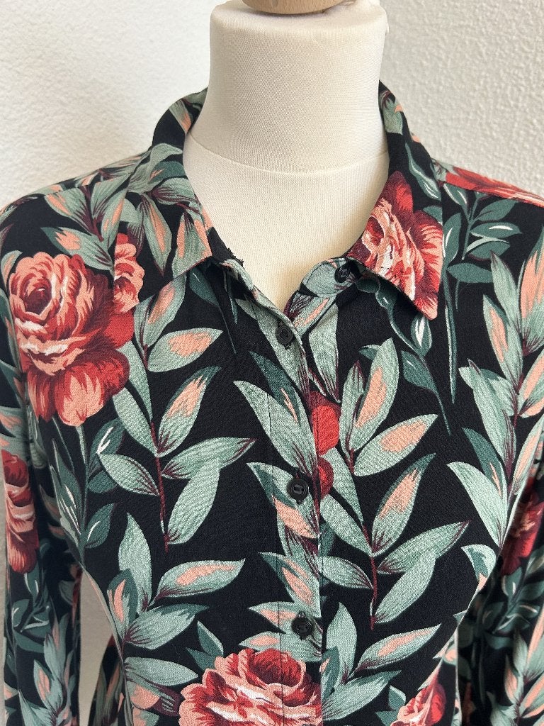 King Louie maat 38 bloemen blouse 47, Kleding | Dames, Maat 38/40 (M), Ophalen of Verzenden, Zo goed als nieuw, King Louie