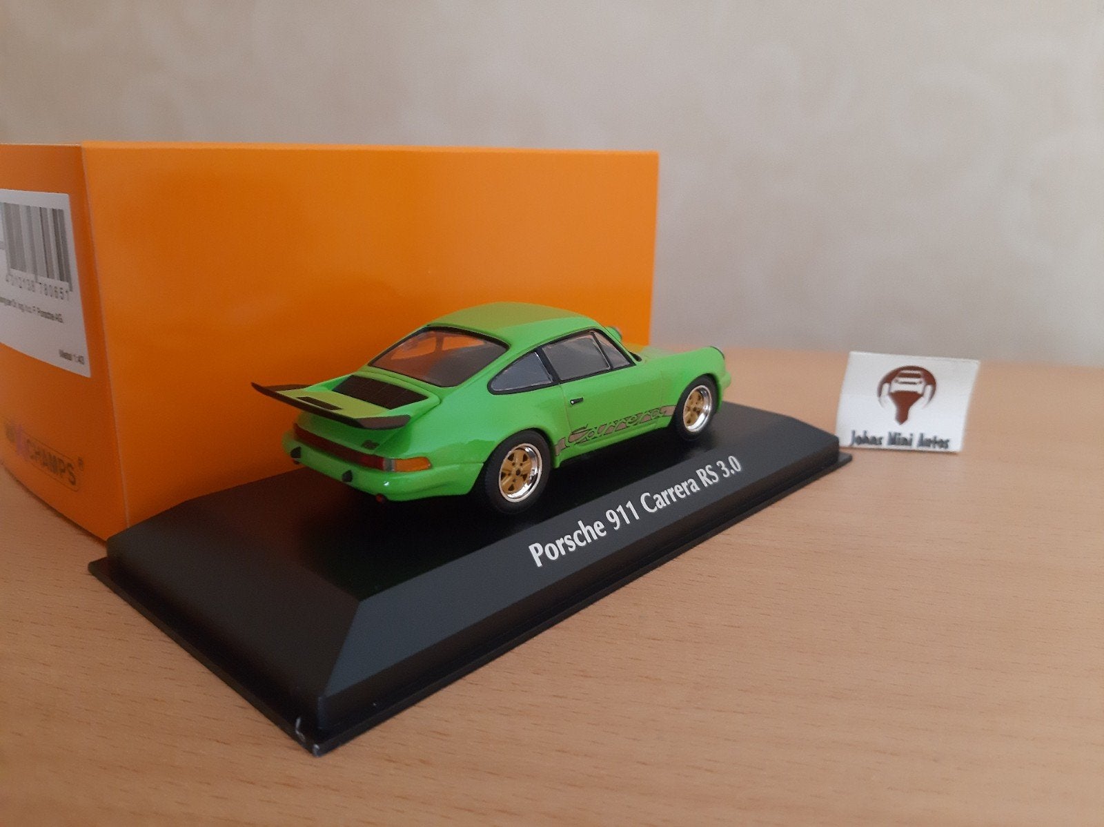 Porsche 911 Carrera RS 3.0 1974 groen van Maxichamps 1:43, Overige merken, Auto, Nieuw, Ophalen of Verzenden