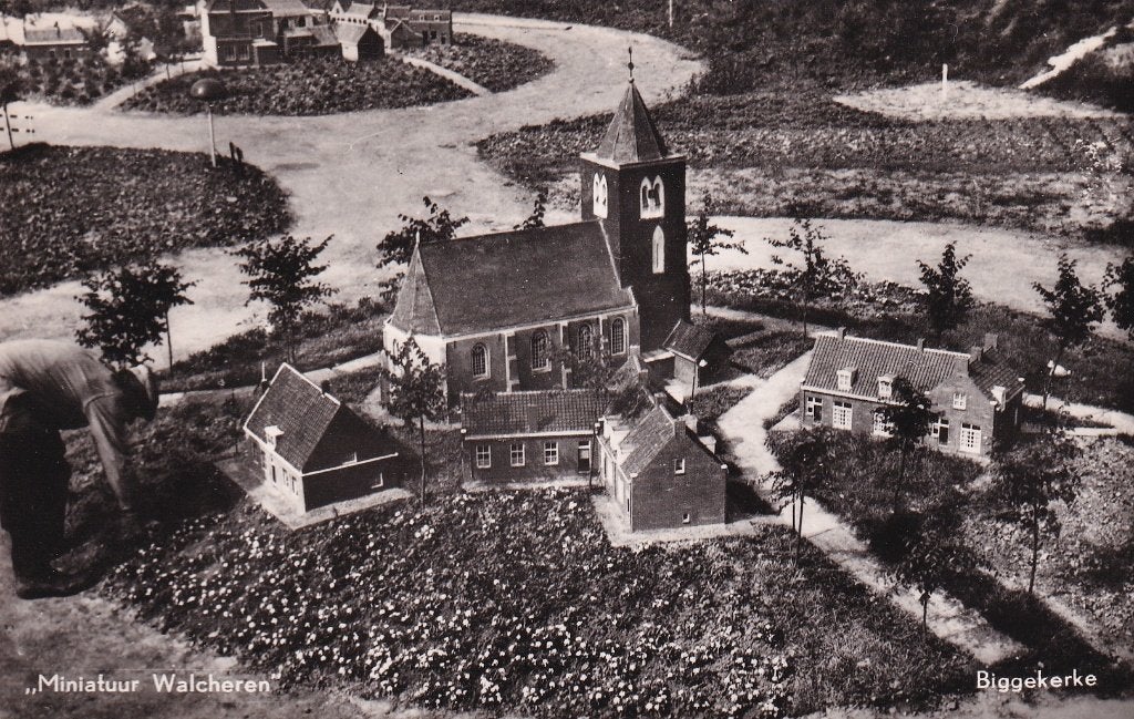 Miniatuur Walcheren: Biggekerke, Verzenden, 1940 tot 1960, Ongelopen, Zeeland