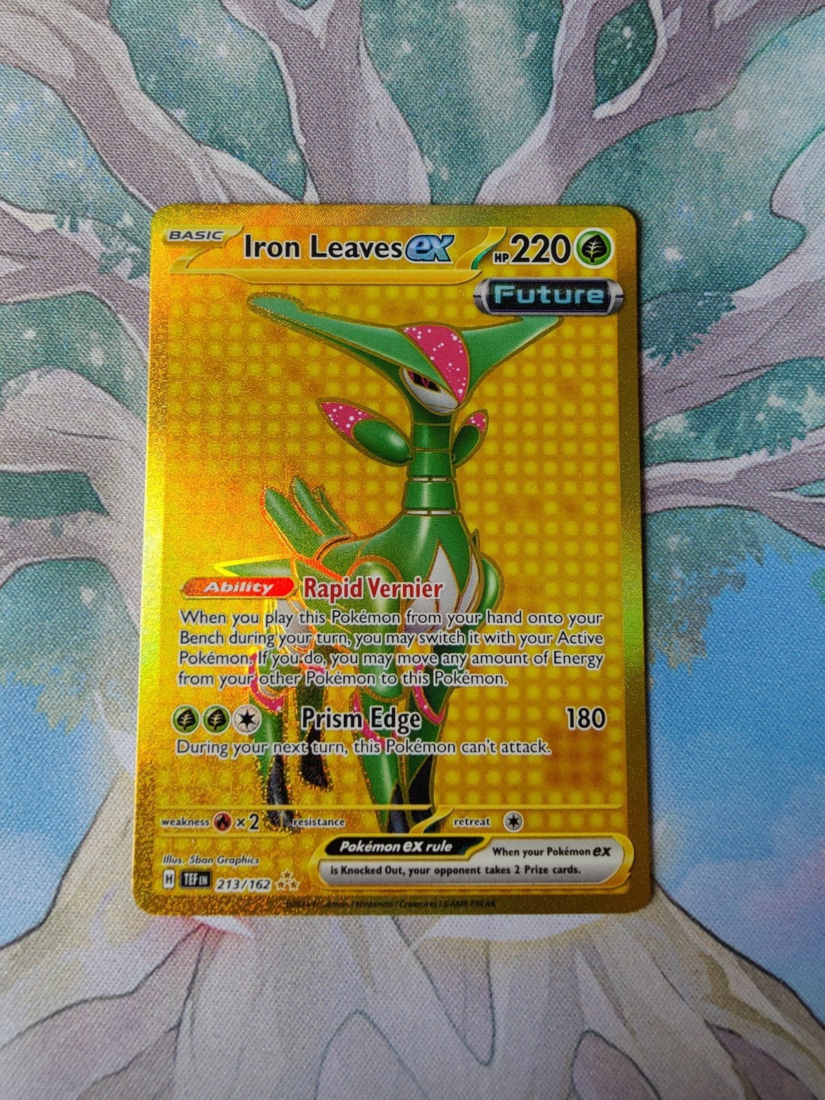 Pokemon temporal forces iron leaves ex 213/162, Ophalen of Verzenden, Nieuw, Losse kaart, Foil