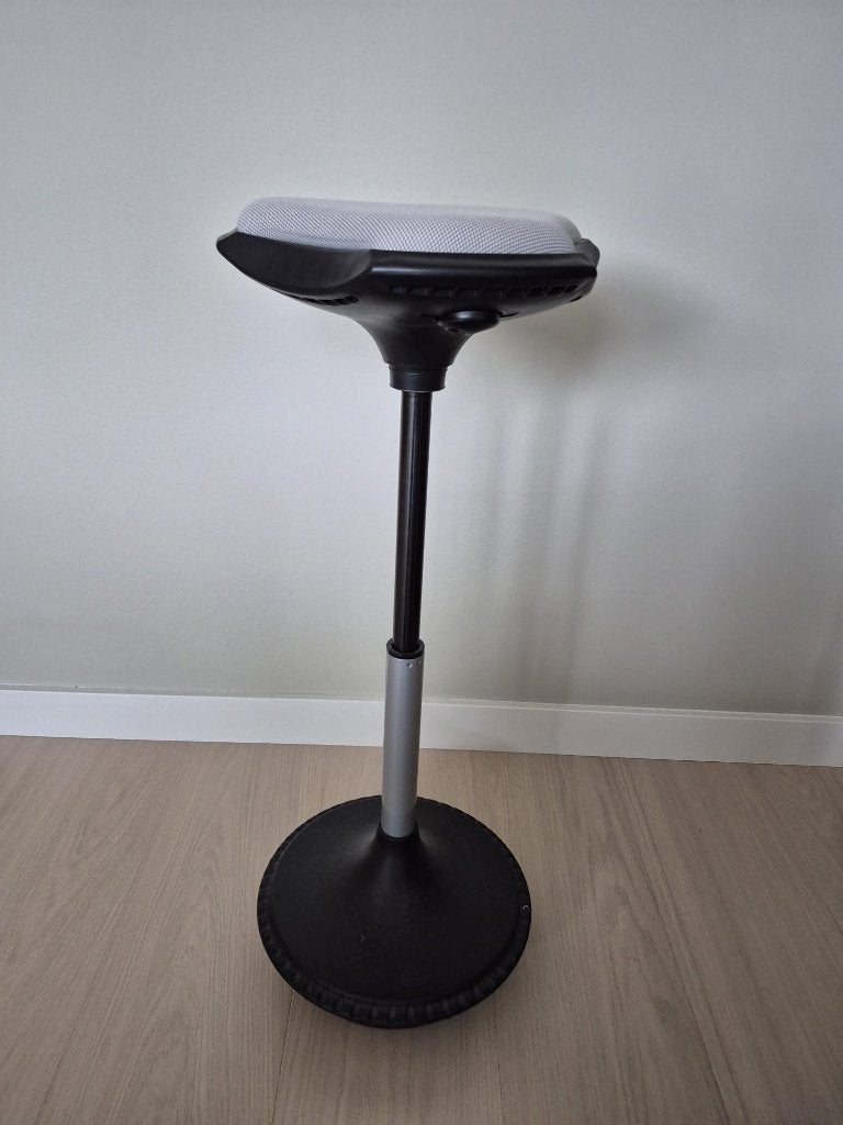 Ergonomische Kruk, Ophalen, Gebruikt, Zwart, Bureaukruk