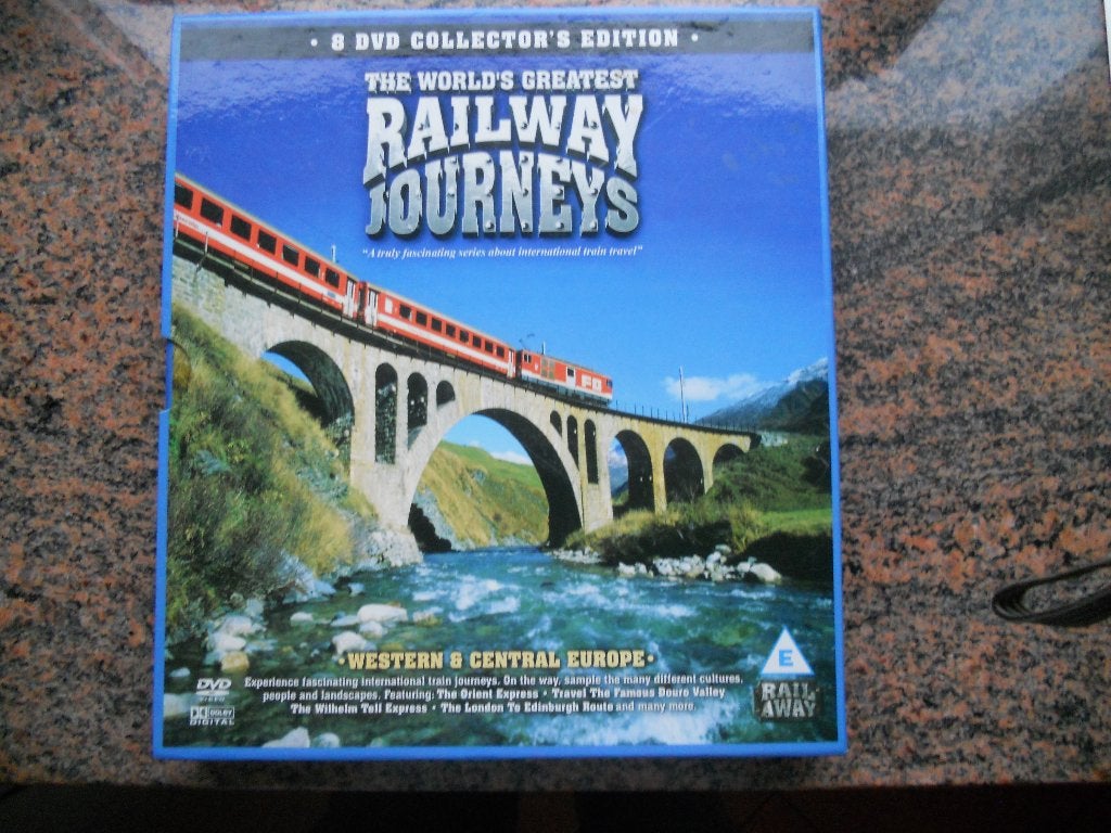Railway Journeys - 8 stuks dvd, Overige merken, Gelijkstroom of Wisselstroom, Overige typen, Nieuw