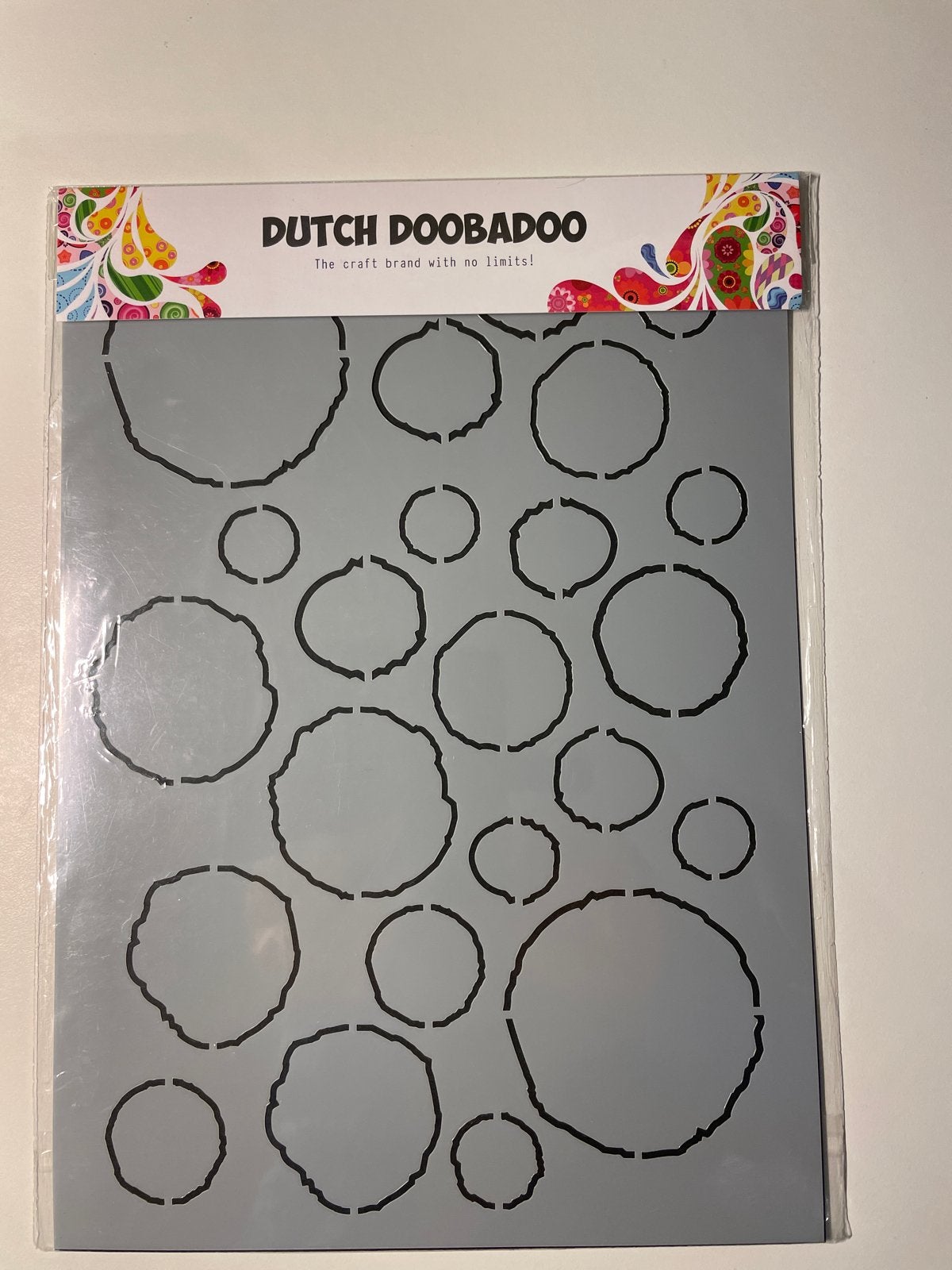Dutch Doobadoo Mal Bubbles - A4 Grunge Knutsel Sjabloon, Overige thema's, Nieuw, Ophalen of Verzenden, Kunststof