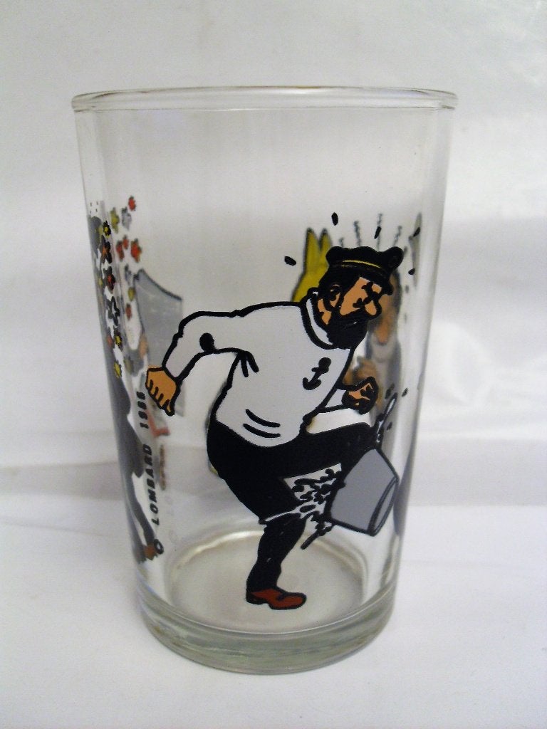 Kuifje Glas Tintin Kapitein Haddock, Verzamelen, Ophalen of Verzenden, Kuifje, Zo goed als nieuw, Gebruiksvoorwerp
