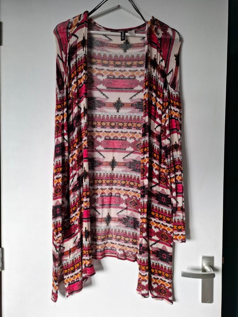 H&M Divided Aztec Print Vest - Maat S, Kleding | Dames, Overige kleuren, H&M Divided, Ophalen of Verzenden, Zo goed als nieuw