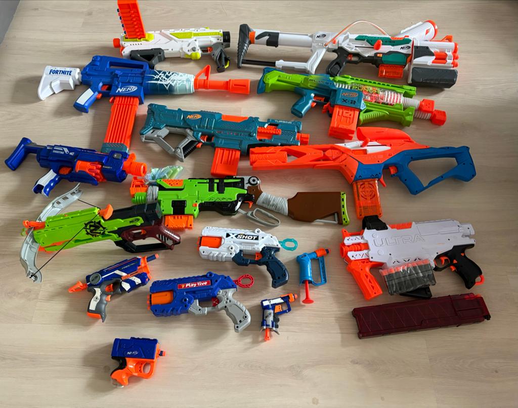 Grote Nerf Blaster Collectie - Diverse Modellen, Ophalen of Verzenden, Gebruikt, Jongen of Meisje