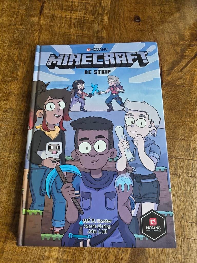 Minecraft: De Strip - Officieel Product, Eén stripboek, Ophalen of Verzenden, Zo goed als nieuw, S.T.E.R. Monster, Sarah Graley, John J. Hill