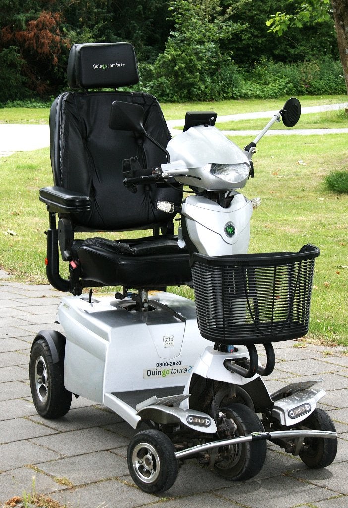 Quingo Toura 2 top luxe 5‑wiel scootmobiel, bieden va €1050, Ophalen, Gebruikt, Quingo, 16 km/u of meer