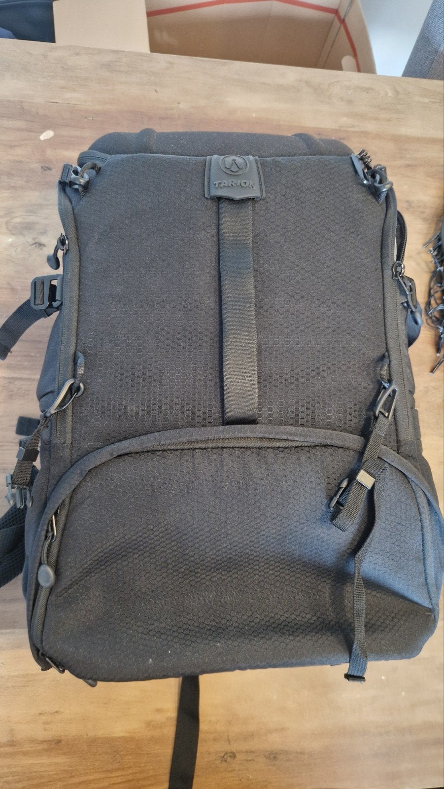 Tarion cameratas / rugzak, 1 keer gebruikt, Gebruikt, Rugtas, Gevoerd, Zwart