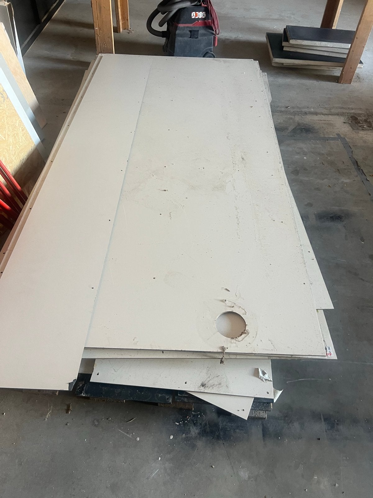 Gebruikte Trespa platen voor diverse toepassingen, Doe-het-zelf en Verbouw, Platen en Panelen, Ophalen, Gebruikt, HPL, Minder dan 20 mm