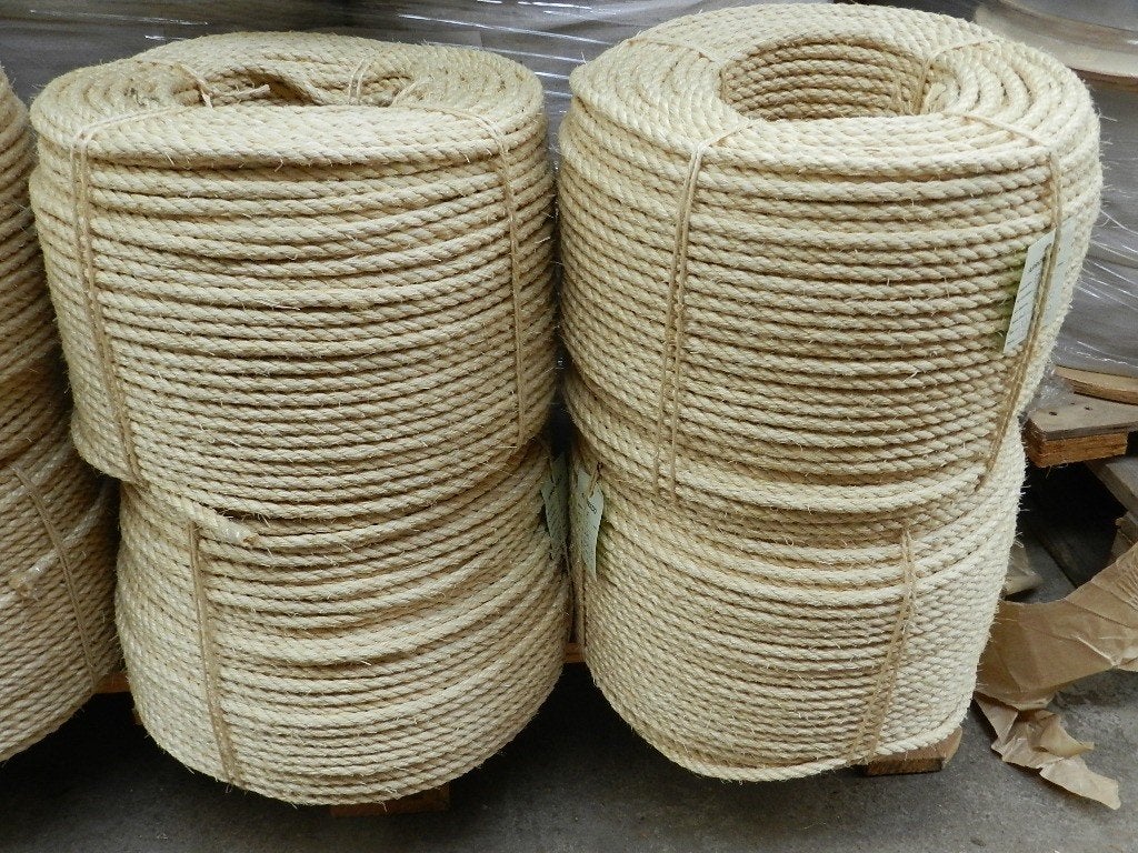 TOUW SISAL 12mm rollen a 220mtr., Watersport en Boten, Ophalen, Nieuw, Lijn of Blok