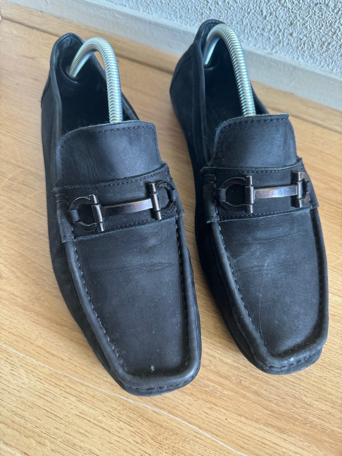 Italiaanse heren loafers Antonio Bossi maat 42, Kleding | Heren, Ophalen of Verzenden, Gedragen, Zwart, Loafers