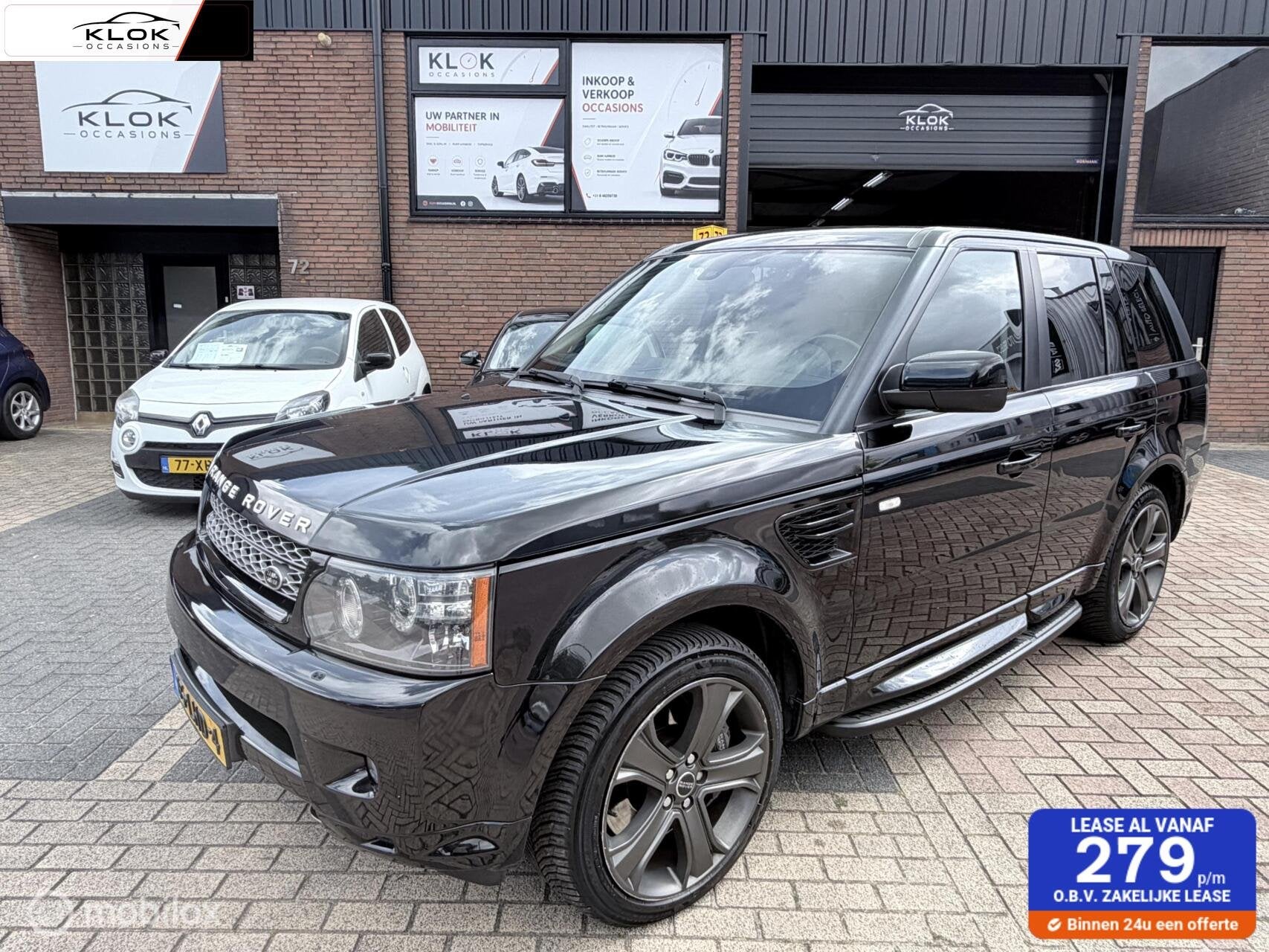 Land Rover Range Rover Sport 5.0 V8 Supercharged Youngtimer, Auto's, Land Rover, Automaat, Euro 5, Zwart, Bedrijf