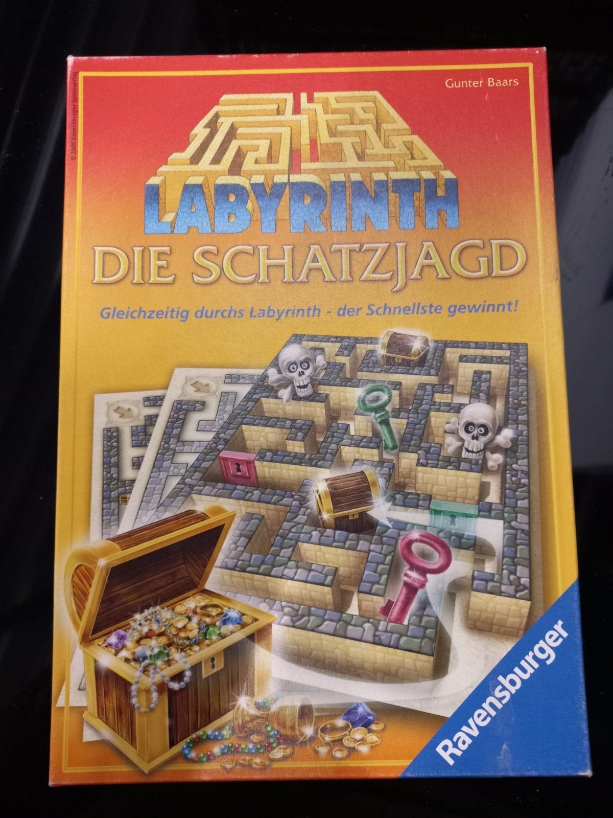 Labyrinth: Die Schatzjagd - Ravensburger bordspel, Hobby en Vrije tijd, Ophalen, Zo goed als nieuw, Ravensburger