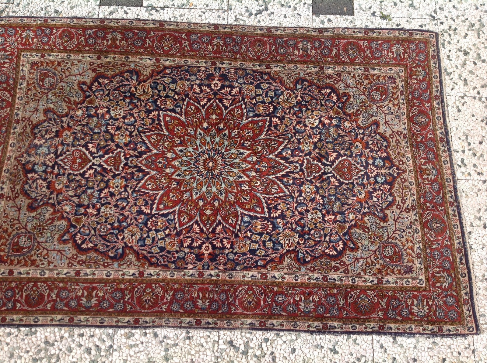 KLEURRIJK PAKISTAN KLEED, PRIJS VERLAAGD, Ophalen, Crème, Rechthoekig, 200 cm of meer