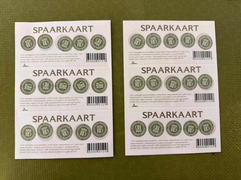 6x VOLLE SPAARKAART RD Regal Dining MCD Boerenschuur Boon’s!, Hobby en Vrije tijd, Spaarzegeltjes, Ophalen of Verzenden, Winkel, Super of Benzinepomp