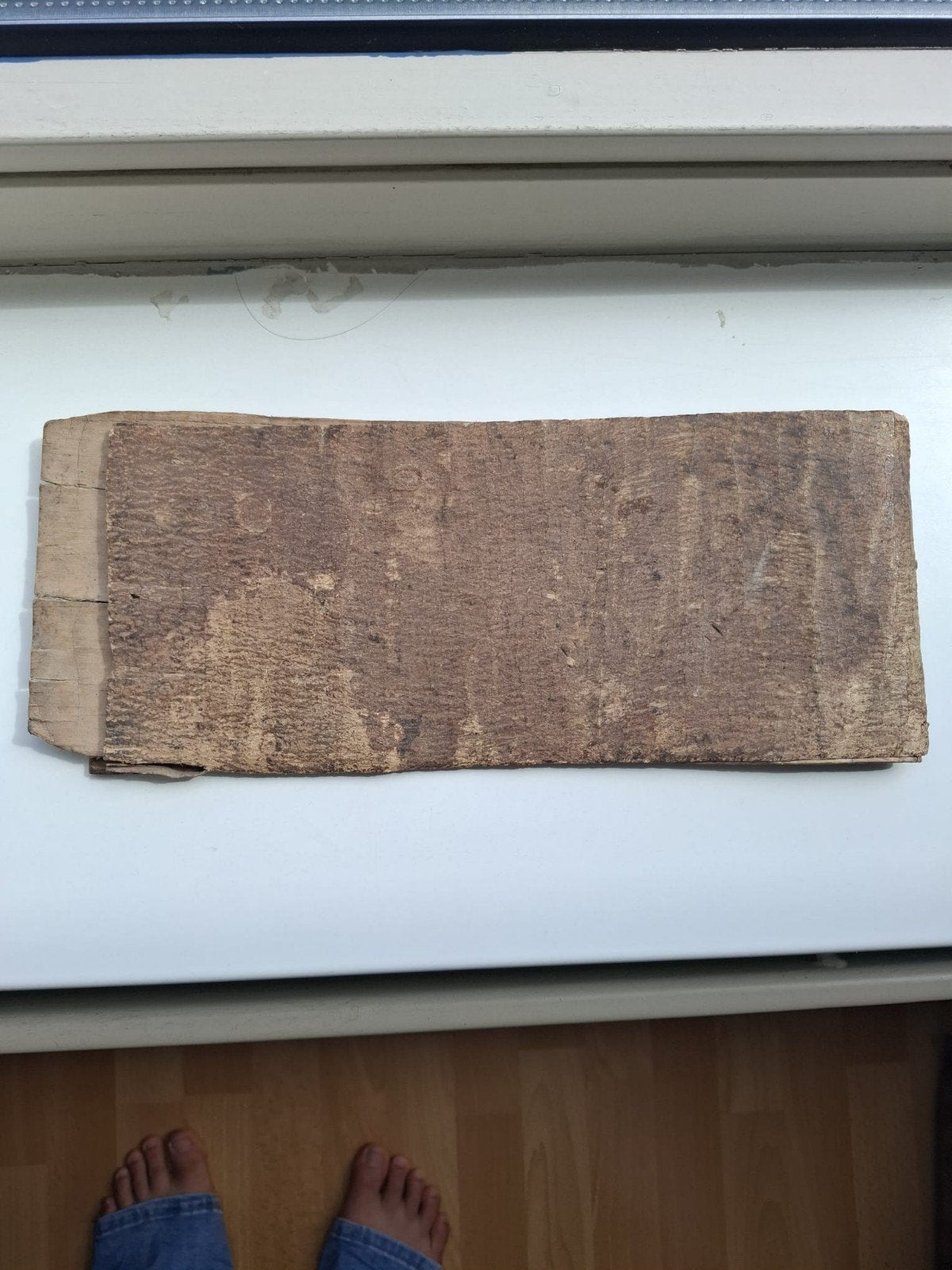 Antiek astrologisch document, India, Ophalen of Verzenden, Ritueel object, Hout
