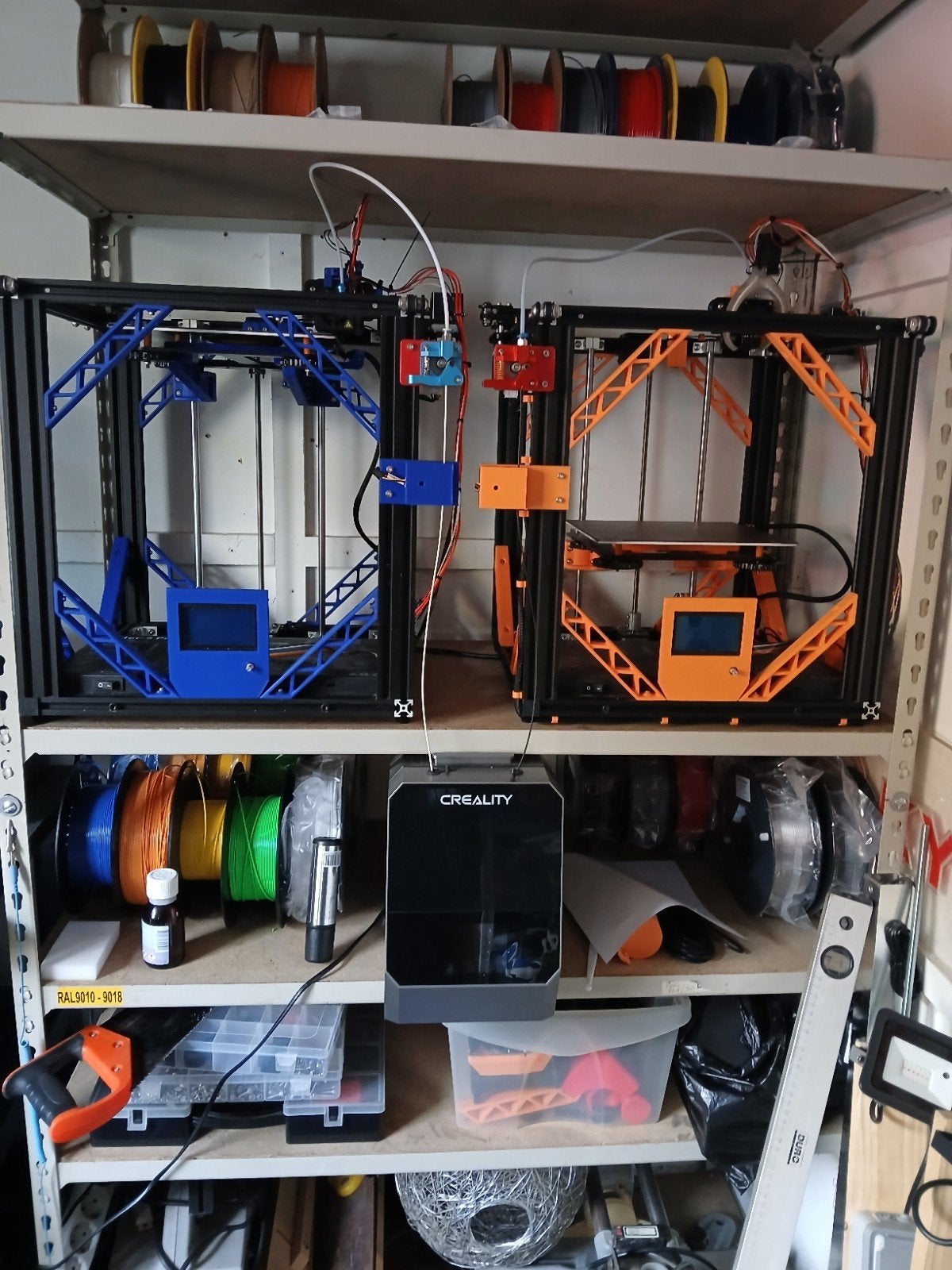 2x Ender 5 Pro 3D-printer met dubbele filament droger, Computers en Software, 3D Printers, Gebruikt, Filament, Ophalen