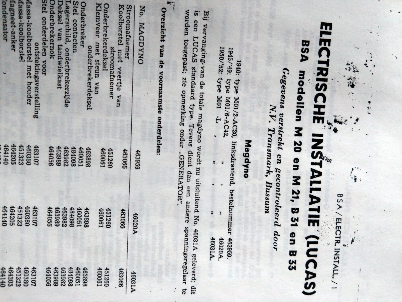 Werkplaatshandboek BSA, Motoren, Ophalen of Verzenden