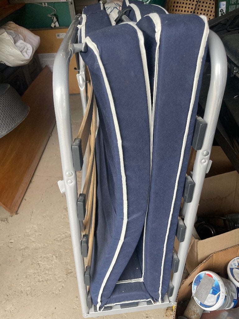Vouw bed, Ophalen, 90 cm, Eenpersoons, Zo goed als nieuw