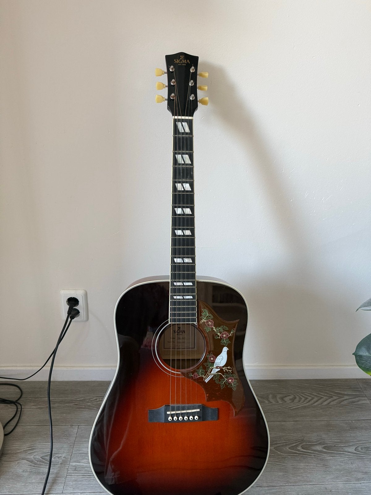 Sigma DA-SG7 Western gitaar met Fishman element, Ophalen, Gebruikt, Western- of Steelstringgitaar, Met koffer